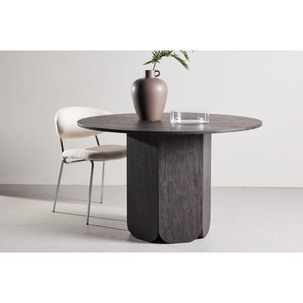 Spisebord Tekla rundt �120 cm - svart
