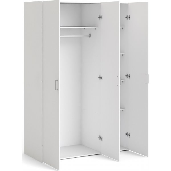 Romgarderobe med 3 dører - Hvit Romgarderobe med 3 dører - Hvit