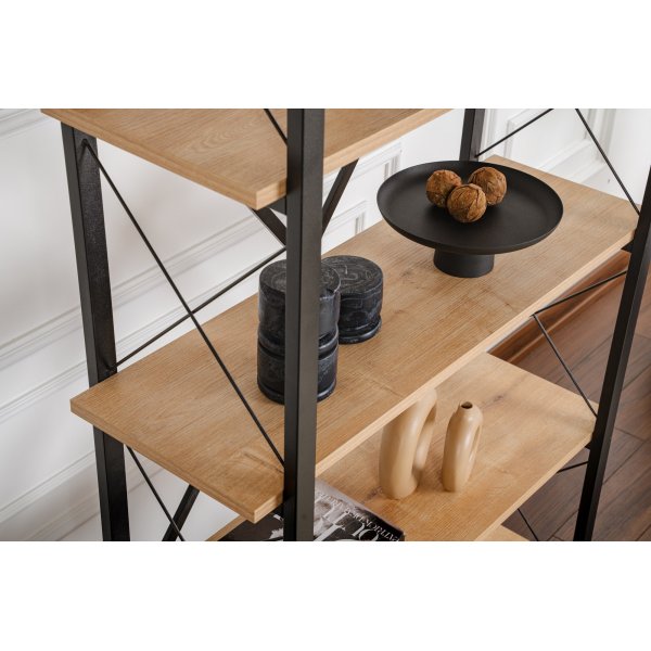 Elysian bokhylle - Eik/sort Elysian bokhylle - Eik/sort