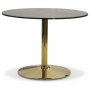 Plaza spisegruppe, marmorbord med 4 st Plaza flyelstoler - Gr/Messing + Flekkfjerner for mbler