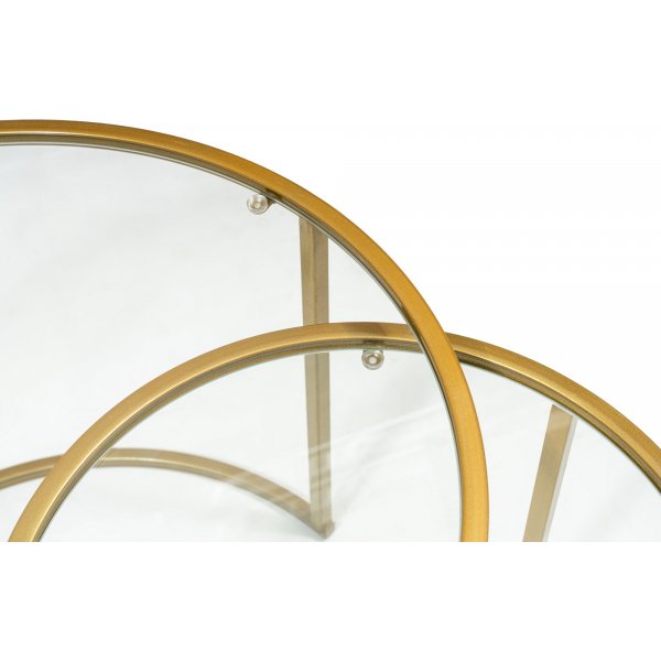 Bela salongbord Ø60/42 cm - Gull Bela salongbord Ø60/42 cm - Gull