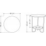Corro sidebord - Eik
