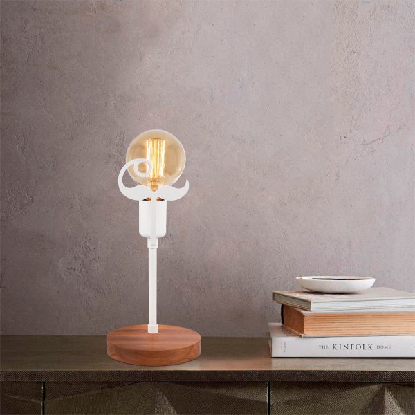 Beami bordlampe - Valntt/hvit