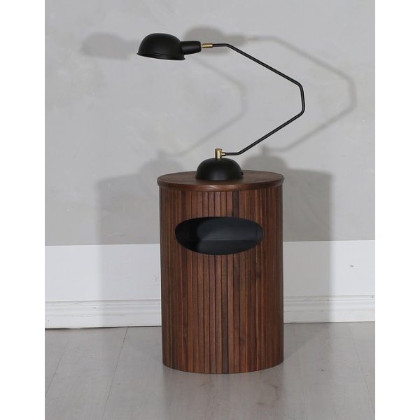 Nova nattbord / lampebord - valnøtt + Tekstilpleie for møbler Nova nattbord / lampebord - valnøtt + Tekstilpleie for møbler