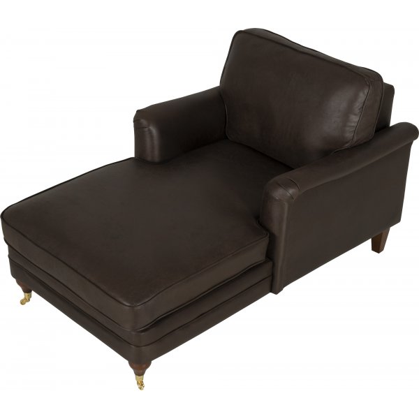 Howard Watford Deluxe Divan Lenestol - Vintage brunt kunstskinn Howard Watford Deluxe Divan Lenestol - Vintage brunt kunstskinn