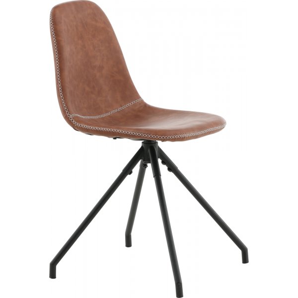 Bridge svingbar spisestol - Brun PU