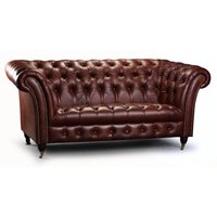 Chesterfield Tsar 2-seters skinnsofa - Valgfri farge! Chesterfield Tsar 2-seters skinnsofa - Valgfri farge!