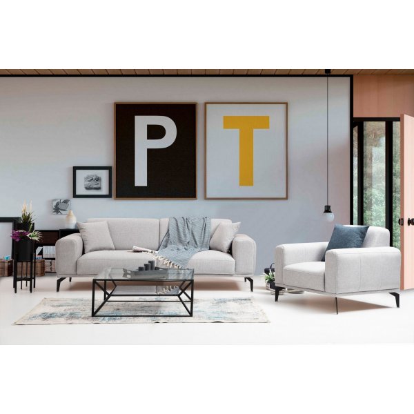 Nikea lenestol - Lysegrå Nikea lenestol - Lysegrå