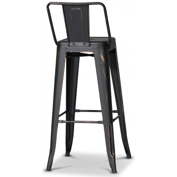 France Barstol i metall - Svart / Gull France Barstol i metall - Svart / Gull