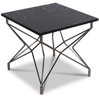Cliff lampebord i marmor 55 x 55 cm - Sort marmor / Krom Cliff lampebord i marmor 55 x 55 cm - Sort marmor / Krom