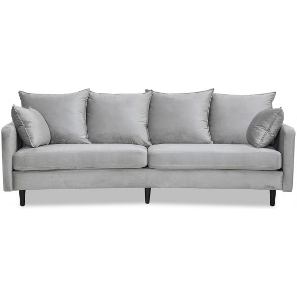 Gotland 3-seter buet sofa - Lysegr flyel