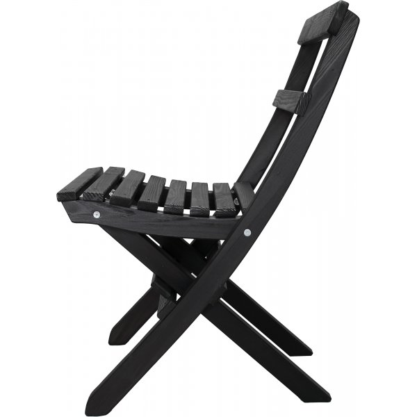 Wilma utegruppebord 65 x 65 cm inkl. 2 stk Knohult stoler - Sort Wilma utegruppebord 65 x 65 cm inkl. 2 stk Knohult stoler - Sort