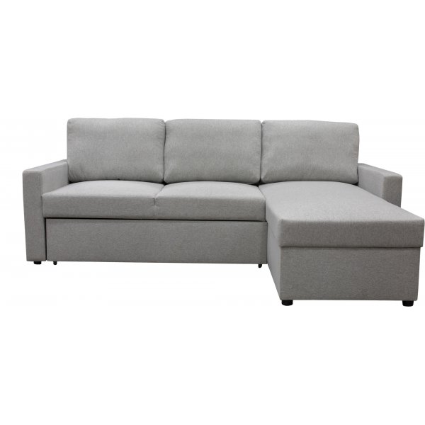 Dream divansofa med sengefunksjon og oppbevaring - lys gr