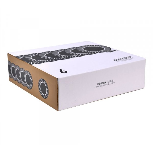 Konturplate - Hvit Konturplate - Hvit