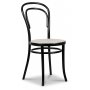 Signum spisegruppe Slagbord hvit/eik med 4 sorte Thonet no14 + 3.00 x Mbelftter