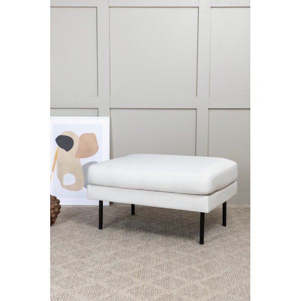 Eden sittepuff - Lys beige stoff Eden sittepuff - Lys beige stoff