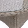 Spisegruppe med 8 stoler og spisebord 230 x 100 cm beige/naturfarget - Menton/Pino