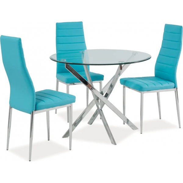 Kafbord Charlotte - Krom