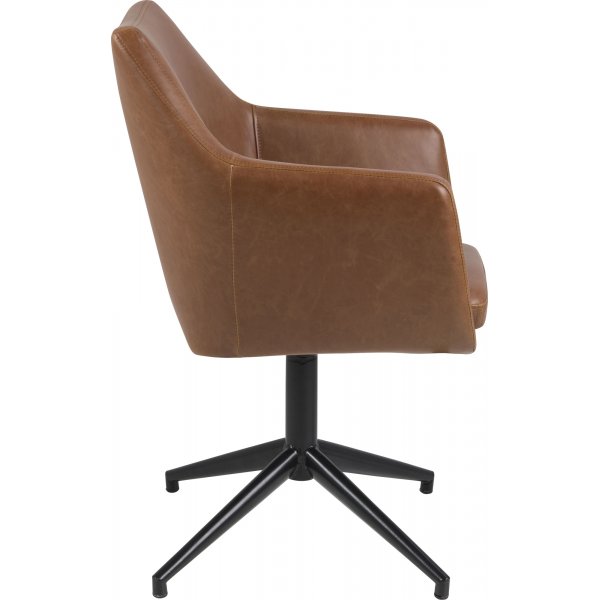 Nora lenestol - Brun PU Nora lenestol - Brun PU