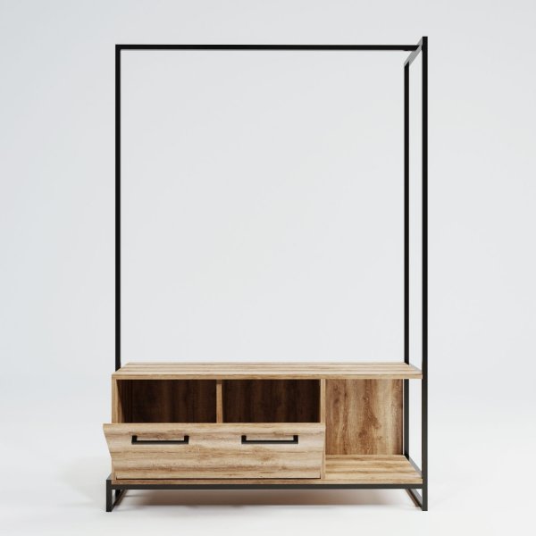 Minsk hallmøbler - Eik/sort Minsk hallmøbler - Eik/sort