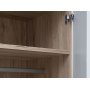 Hagfors garderobe - Svart/Hvit