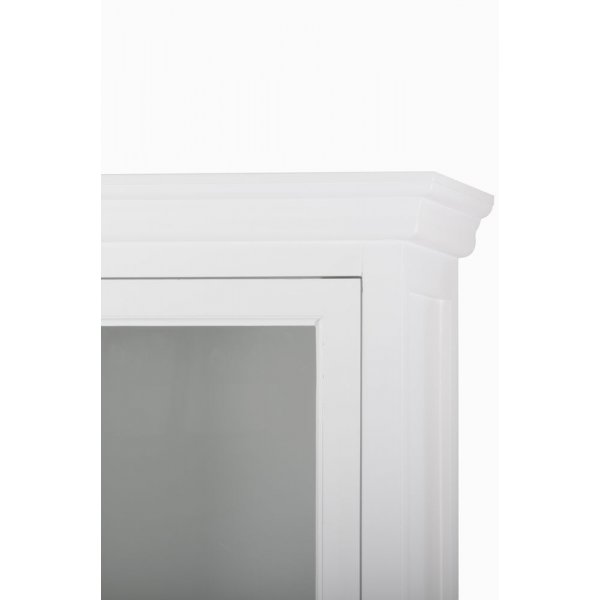 Lela vitrineskap 1 dør - Antikkhvit Lela vitrineskap 1 dør - Antikkhvit