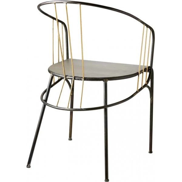 William karmstol - Svart / Messing William karmstol - Svart / Messing