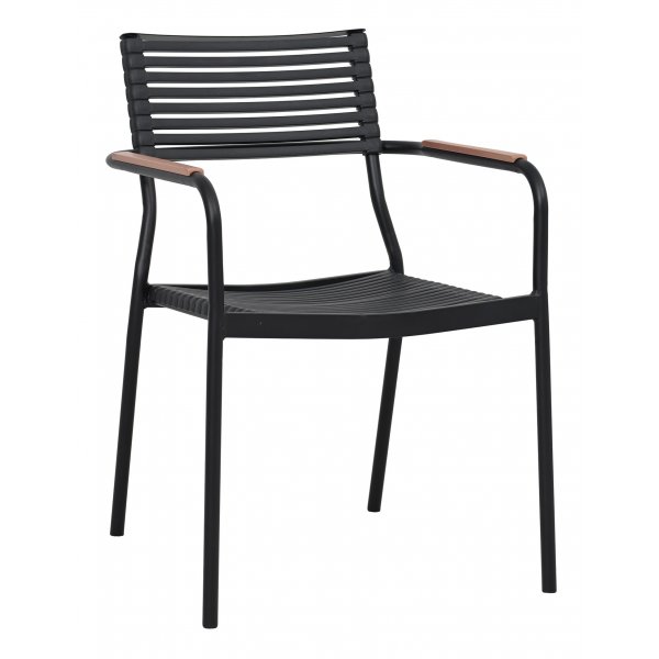 Spisegruppe med 6 stoler og spisebord 180 x 100 cm svart/naturfarget - Menton/Pino Spisegruppe med 6 stoler og spisebord 180 x 100 cm svart/naturfarget - Menton/Pino