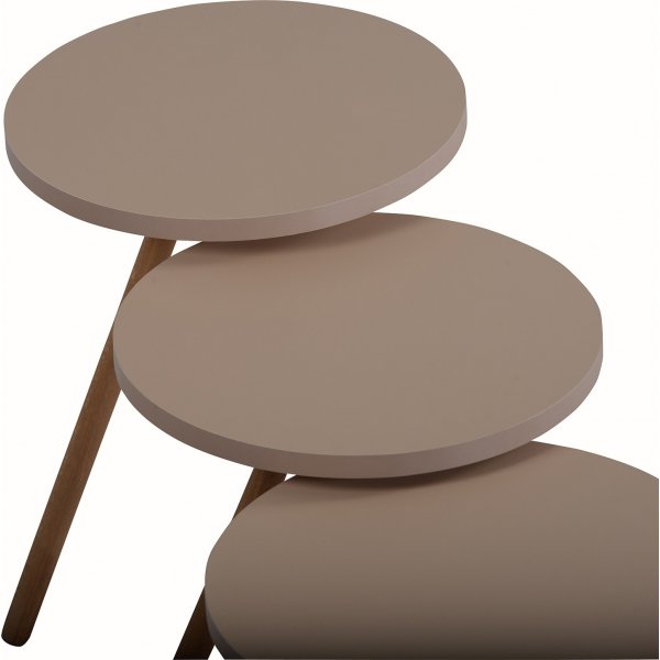 Trippel batch bord �34 cm - Cappuccino