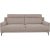 Amsterdam beige 3-seters sofa med hy rygg