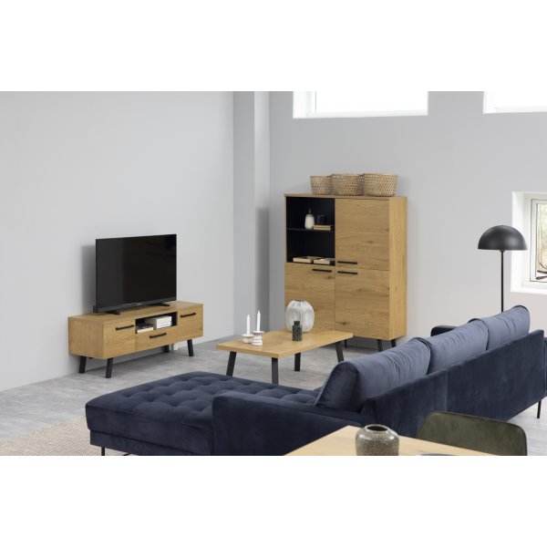 Mallow skap - Eik/sort Mallow skap - Eik/sort