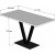 Rana spisebord 125 x 66 cm - Valntt/svart