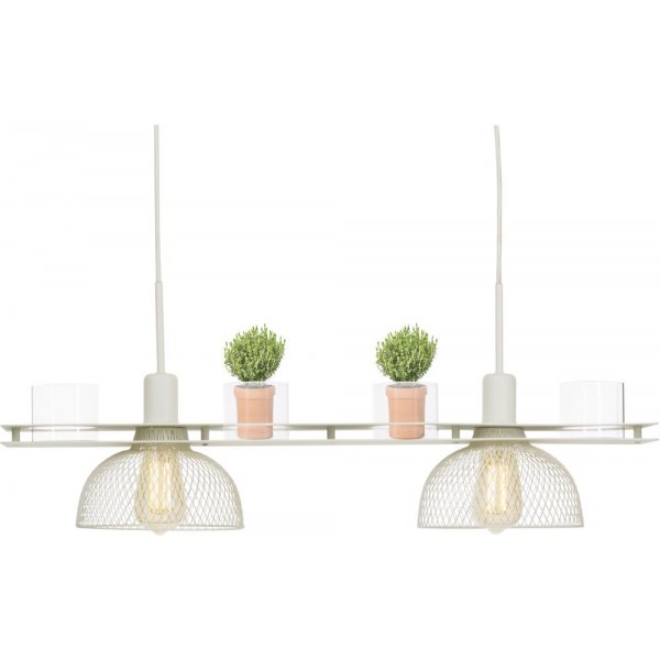 Taklampe Timjan - Hvit/klar