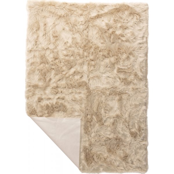 Katy fold 230 x 160 cm - Beige fuskepels Katy fold 230 x 160 cm - Beige fuskepels