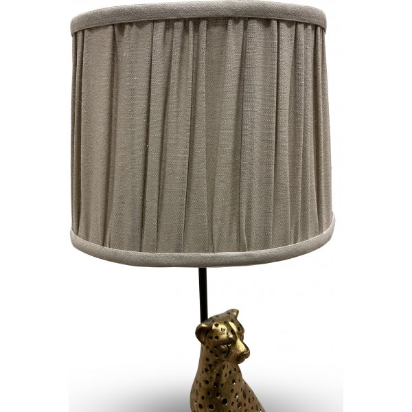 Belina lampeskjerm i grovt lin - Beige