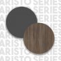 Aristo skrivebord 120x44,5 cm - Brun/antrasitt