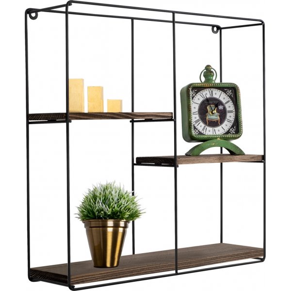 Syrin vegghylle - Sort/natur Syrin vegghylle - Sort/natur