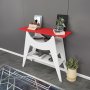 Ese sidebord 100 x 35 cm - Hvit/rd