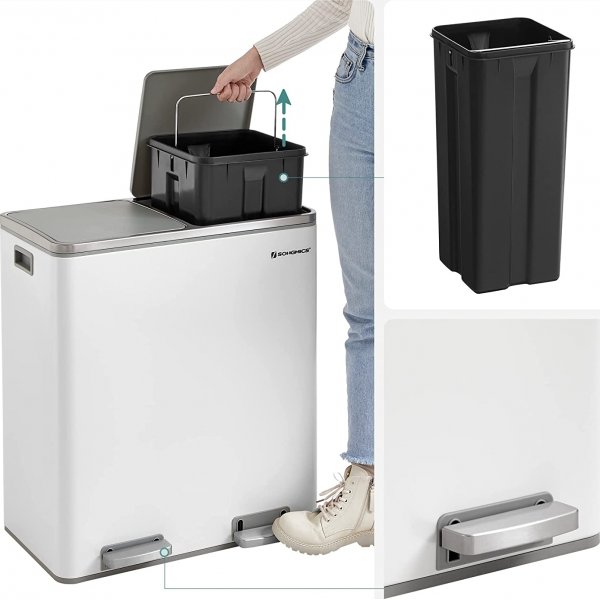 Daloa avfallsbeholder 60 l - Hvit Daloa avfallsbeholder 60 l - Hvit