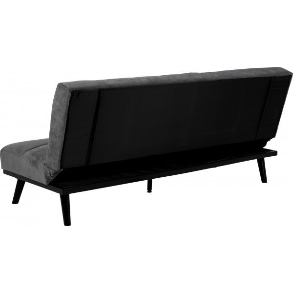 Enna 2,5-seters sovesofa - Gr/svart