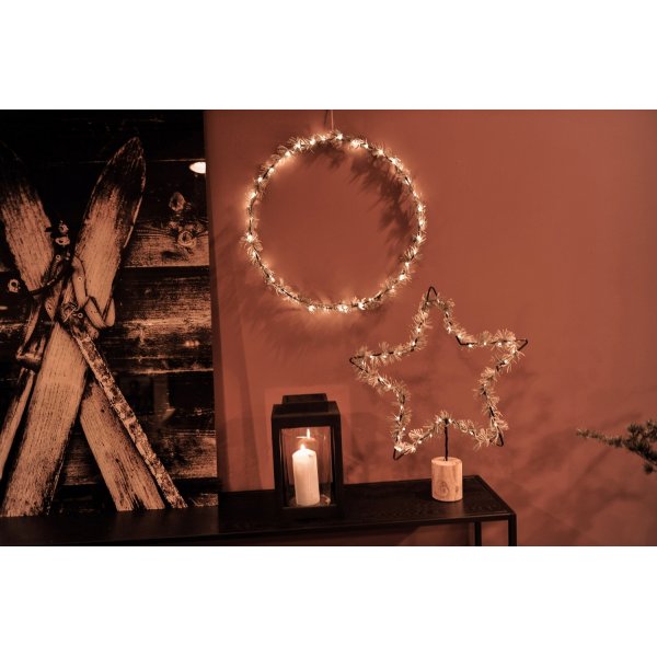 Stjernelysstjerne med LED-lys