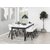 Mosel uttrekkbart spisebord 215-315 cm - Hvit/Sort
