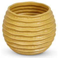 Krukke Bølger H18,5 cm - Gul Krukke Bølger H18,5 cm - Gul