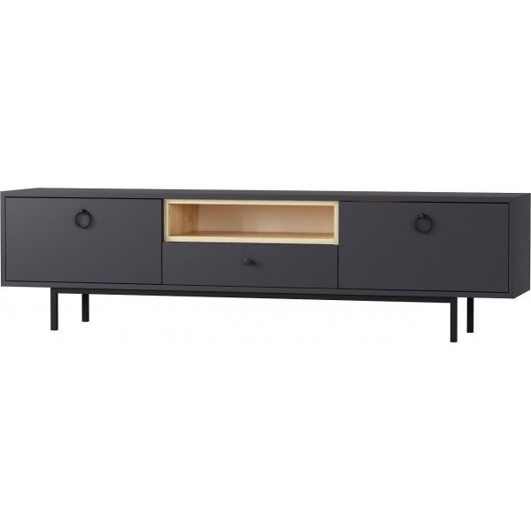 Naturel mediebenk - Antrasitt