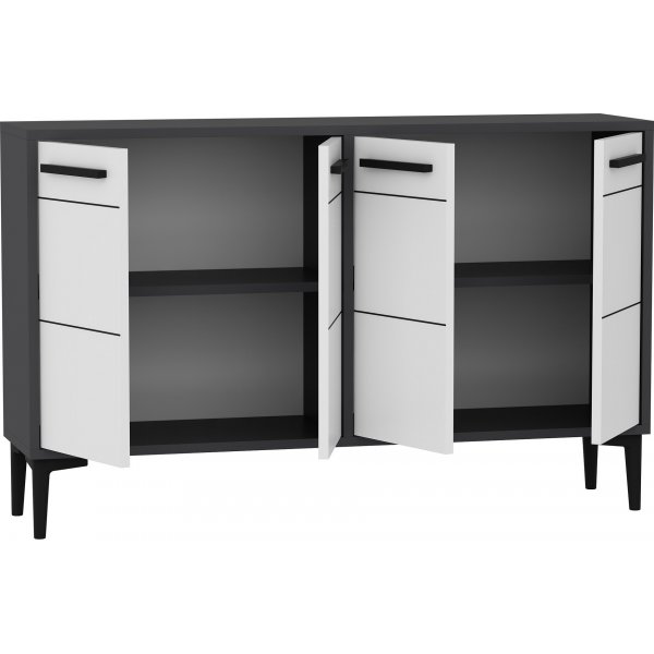 Stria skjenk - Antrasitt/hvit Stria skjenk - Antrasitt/hvit