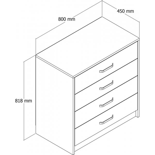 Grande kommode - Hvit Grande kommode - Hvit