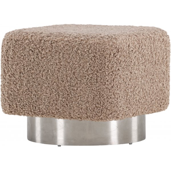 Newton puff - Brun Teddy/Sølv Newton puff - Brun Teddy/Sølv