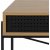Angus skrivebord 110x50 cm - Eik/svart