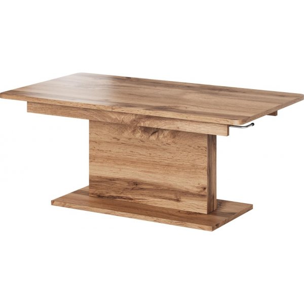 Cense uttrekkbart salongbord 126-167 x 70 cm eik