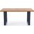 Sauber uttrekkbart spisebord 90x160-250 cm - Eik/svart